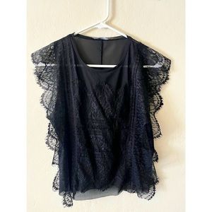 Zara lace black medium top